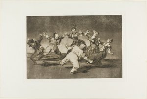 Merry Folly, from Disparates, published as plate 12 in Los Proverbios