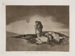 There is no one to help them by Francisco Jose de Goya y Lucientes