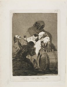 No One Has Seen Us, plate 79 from Los Caprichos by Francisco Jose de Goya y Lucientes