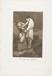 Out Hunting for Teeth, Plate Twelve from Los Caprichos by Francisco Jose de Goya y Lucientes