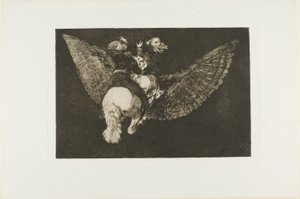 Renounce the Friend Who Covers You with His Wings and Bites You with His Beak, Plate Five from Los Proverbios by Francisco Jose de Goya y Lucientes