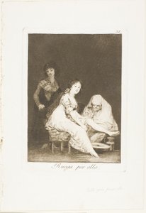 She Prays for Her, Plate 31 from Los Caprichos