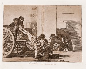 The Disasters of War: Carloads to the Cemetery by Francisco de Goya