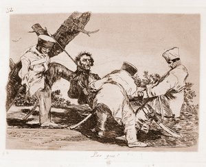 The Disasters of War: Why (etching from preparatory drawing) by Francisco de Goya