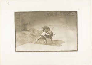 The Famous Martincho Places the Banderillas, Playing the Bull with the Movement of his Body, plate 15 from The Art of Bullfighting
