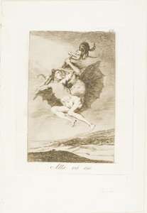 There it Goes, plate 66 from Los Caprichos
