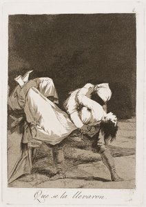 They Carried Her Off!, plate eight from Los Caprichos