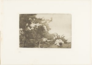 They Do Not Agree, Plate 17 from The Disasters of War