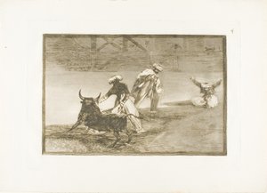 They Play Another with the Cape in an Enclosure, plate four from The Art of Bullfighting by Francisco Jose de Goya y Lucientes