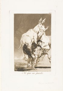 Thou Who Canst Not (plate 42 from Los Caprichos) by Francisco Jose de Goya y Lucientes