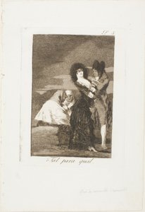 Two of a Kind, plate five from Los Caprichos