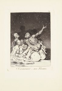 When day breaks we will be off Plate 71 from: Los Caprichos by Francisco Jose de Goya y Lucientes