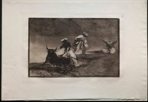 Bullfights: They Play Another with the Cape in an Enclosure by Francisco de Goya