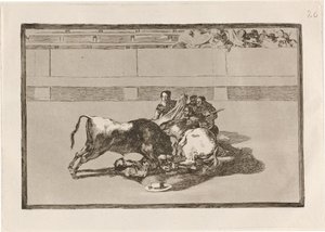A Picador is Unhorsed and Falls under the Bull