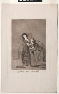 Caprichos: Which of Them is the More Overcome? by Francisco de Goya