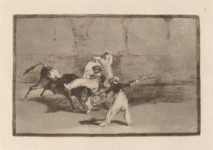 A Moor Caught by the Bull in the Ring