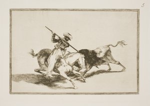 The Inspired Moor Gazul is the First to Spear Bulls According to the Rules