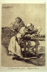 Be Quick, They Are Waking Up, Plate 78 from Los Caprichos by Francisco de Goya
