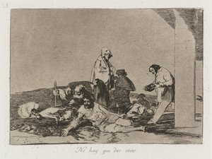 Disasters of War: It is No Use Shouting by Francisco de Goya