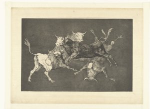 Folly of the Little Bulls by Francisco de Goya