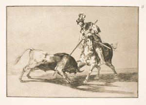 El Cid Campeador spears another bull
