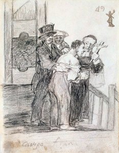 French Penalty by Francisco de Goya
