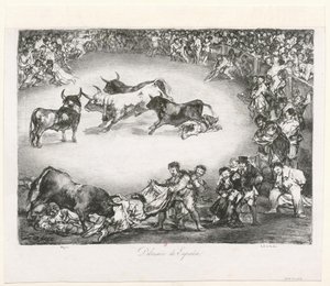 [The Bulls of Bordeaux: Spanish Entertainment] by Francisco de Goya