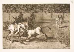 Maria Ceballas, also called the Indian, Kills the Bull from Her Horse