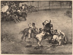 Picador Caught by a Bull