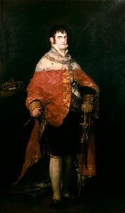 Portrait of the King of Spain, Ferdinand VII (1784-1833) with His Royal Mantle