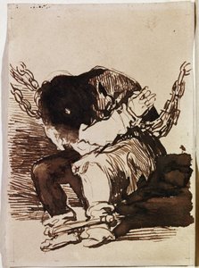 Prisoner Chain Sitting by Francisco de Goya