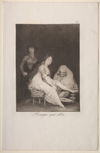 She Prays for Her by Francisco de Goya