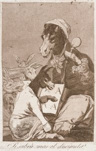 Does the Disciple Know More? by Francisco de Goya