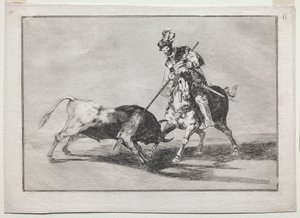 The Cid Campeador Spearing Another Bull