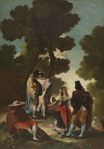 The Pretty Woman and the Masked Men (The Road of Andalusia)