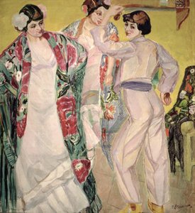 Flamenco Scene by Francisco de Iturrino