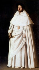 Portrait of Monk Mercedaire, Spanish Religious Order by Francisco de Zurbaran