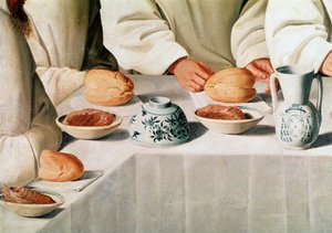 The Miracle of St Hugh in the Refectory of the Monastery of the Carthusians (detail)