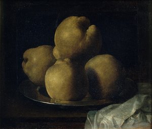 Still Life with Dish of Quince by Francisco de Zurbaran