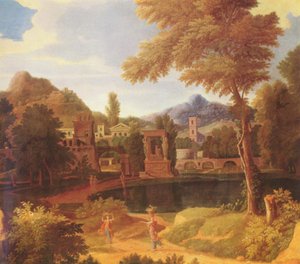 Landscape by Francisque Millet