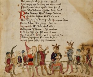 Attila the Hun and His Court, from The War of Attila by Nicola da Casola by Franco Italian School