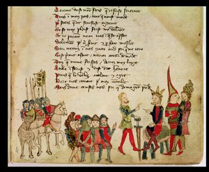 Attila the Hun in Discussion with One of His Warriors, from The War of Attila by Nicola da Casola by Franco Italian School