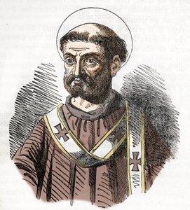 Portrait of Pope Libere (Liberius) by Franco Mistrali