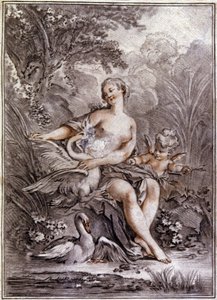 Leda and the Swan by Francois (after) Boucher
