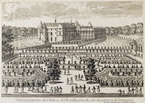 View of the Chateau de Chantilly from the Orangerie