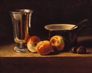 Still Life with Apples and Silver Goblet