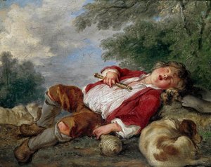 The Sleeping Shepherd, c. 1750