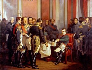 Abdication of French Emperor Napoleon 1st on April 6