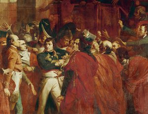 General Bonaparte at the Council of Five Hundred at St by Francois Bouchot
