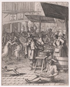 A Fish Market; from Diverse Remarkable Subjects Drawn from Greek History by Francois Chauveau